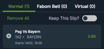 Betika PSG vs Bayern Munich betting tip