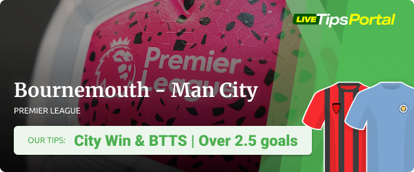 Bournemouth vs Manchester City betting tips