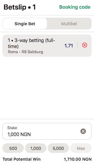 Parimatch tip AS Roma vs FC Salzburg
