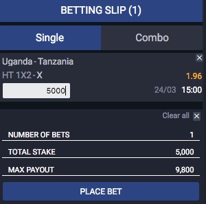 GSB bet on Uganda vs Tanzania