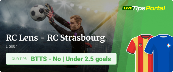 RC Lens vs RC Strasbourg predictions Ligue 1 