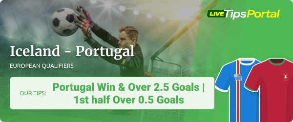 Iceland vs Portugal betting tips European qualifiers