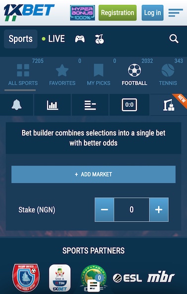 1xbet bet builder feature