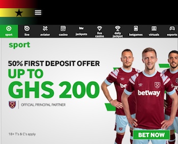 Betway Ghana Freebet Offer