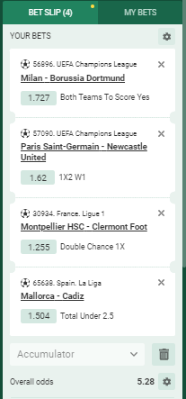 Betwinner Acca 28th to 29th November 2023