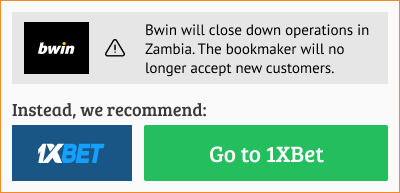 Bwin no longer available in Zambia we recommend 1XBet instead