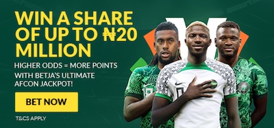 Bet9Ja Afcon Bonus Jackpot Promo