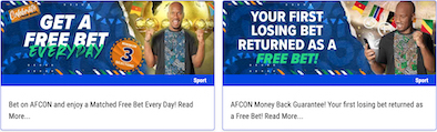 both AFCON freebet offers at Nairabet