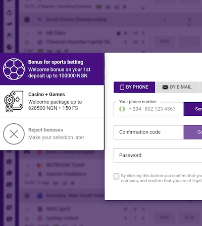 Helabet registration form