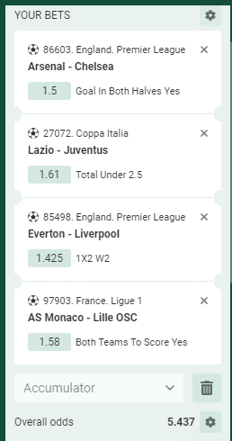 Betwinner Acca 23rd to 24th April 2024