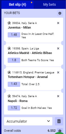 Paripesa Acca tip 27th to 28th April 2024