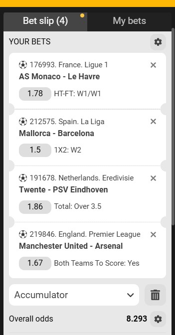 Melbet Acca Tip 16th to 17th August 2025