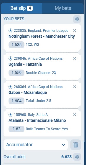 1XBet Acca 27th to 28th December 2025