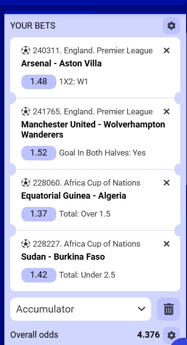 Paripesa Acca 30th to 31st December 2025