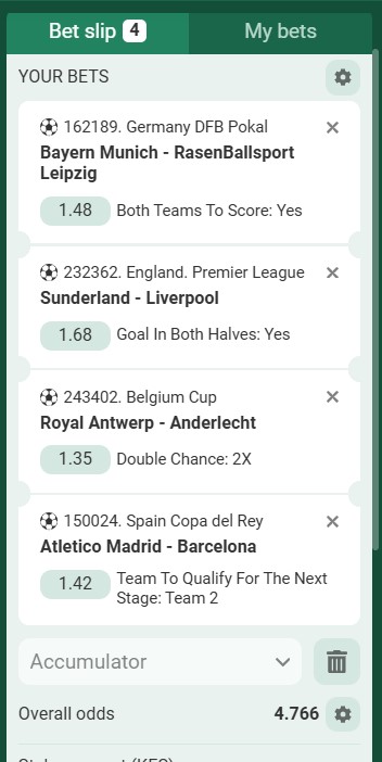 Betwinner Acca 11th to 12th February 2026