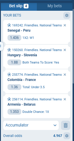 1XBet Acca Tip 28th to 29th March 2026