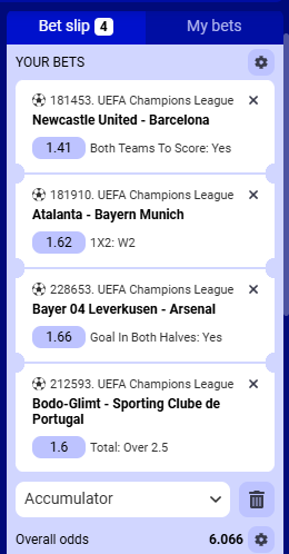 Paripesa Acca 11th to 12th March 2026