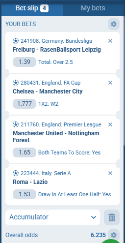 1XBet Acca 16th to 17th May 2026