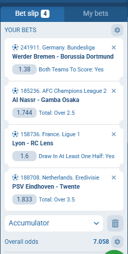 1XBet Acca Tip 16th to 17th May 2026