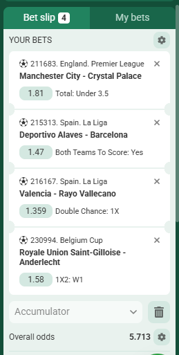 Betwinner Acca 13th to 14th May 2026