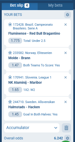 1XBet Acca Tip 18th to 19th July 2026