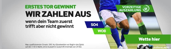 Erstes Tor gewinnt Schalke Wolfsburg