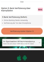 Mr Green Klarna Verifizierung für deutsche Kunden