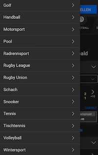 JackOne Sportsbook in der mobilen Version Teil 2