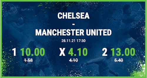 Quote 10.0 auf Chelsea oder 13.0 auf United nur bei Bet at Home