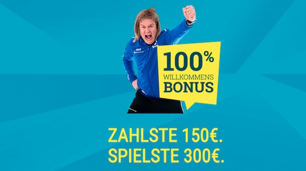 Starte mit 300€ Guthaben bei sportwetten.de