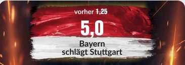 BildBet Boost auf Sieg Bayern gegen Stuttgart