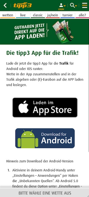 Tipp3 App Download
