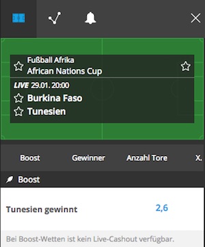 NEO.bet Quoten Boost zu Burkina Faso gegen Tunesien