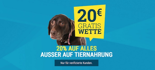 sportwetten.de 20% auf Alles Aktion