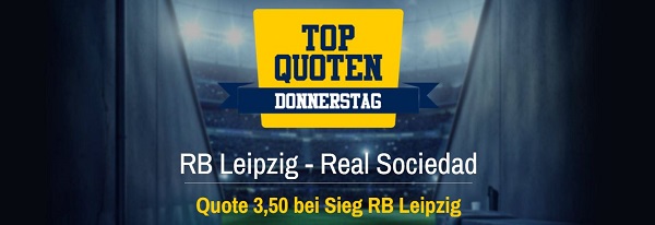 ADMIRALBET Top Quoten Donnerstag RB Leipzig gegen Real Sociedad