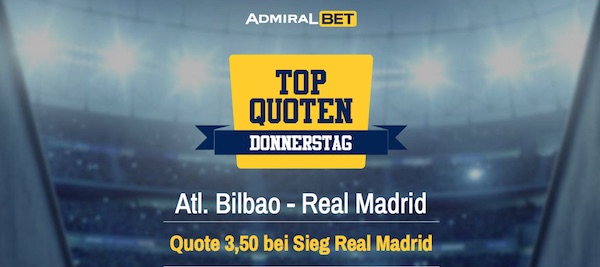 ADMIRALBET Boost auf Real Madrid gegen Athletic Bilbao im Copa del Rey 2021/22