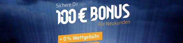 Bet3000 100 Euro Bonus für Neukunden