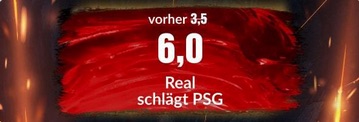 BildBet Quoten Boost auf Sieg Real Madrid gegen PSG