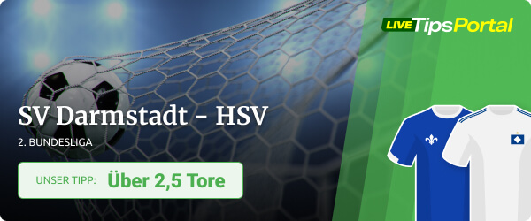 Wett Tipp SV Darmstadt gegen Hamburger SC in der 2. Bundesliga 2021/22