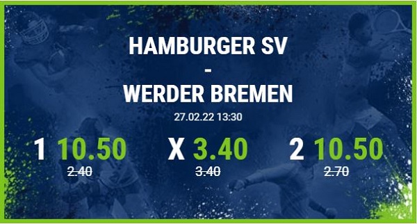 Bet-at-home Quoten Boost auf HSV gegen Werder Bremen