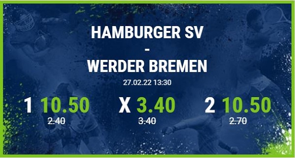 Bet-at-home Quoten Boost auf HSV gegen Werder Bremen
