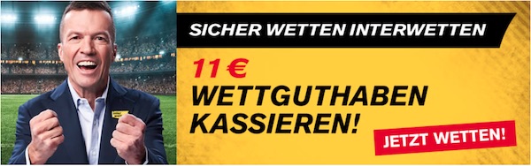 11€ Wettguthaben zum Europacup!