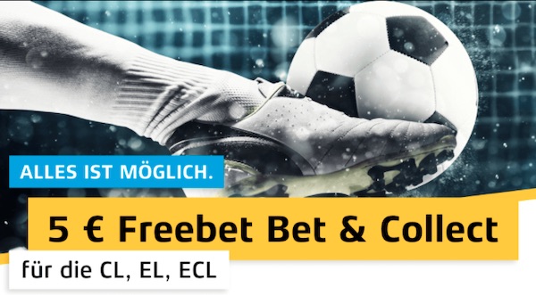 5€ Freebet für deine Europa League Wette
