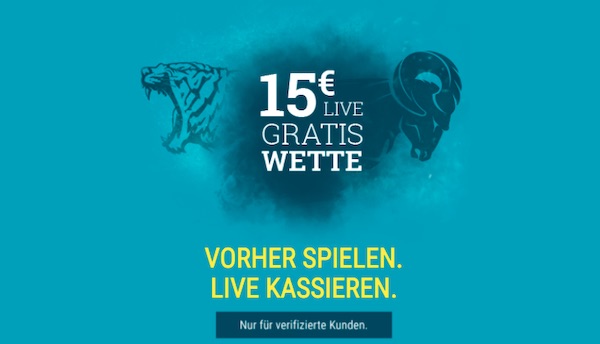 Wette bei sportwetten.de vor dem Match und erhalte eine Live-Freebet