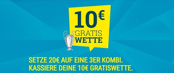 sportwetten.de Kombiwetten Aktion zum Champions League Achtelfinale 2021/22