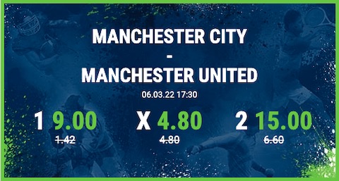 Erhöhte Bet at Home Quoten zum Manchester Derby