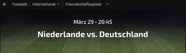 Quoten und Wetten zu Holland - Deutschland!