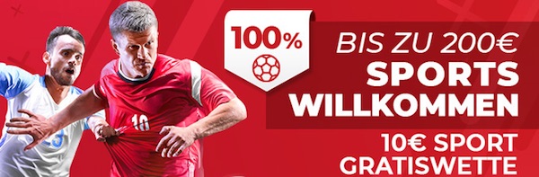 Tipbet 200 Euro Bonus plus 10 Euro Gratiswette