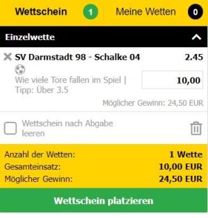 Darmstadt vs. Schalke Wette auf die 2. Bundesliga 21/22