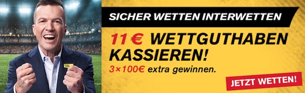 Interwetten 11 Euro Freebet zum Europacup Viertelfinale 2022